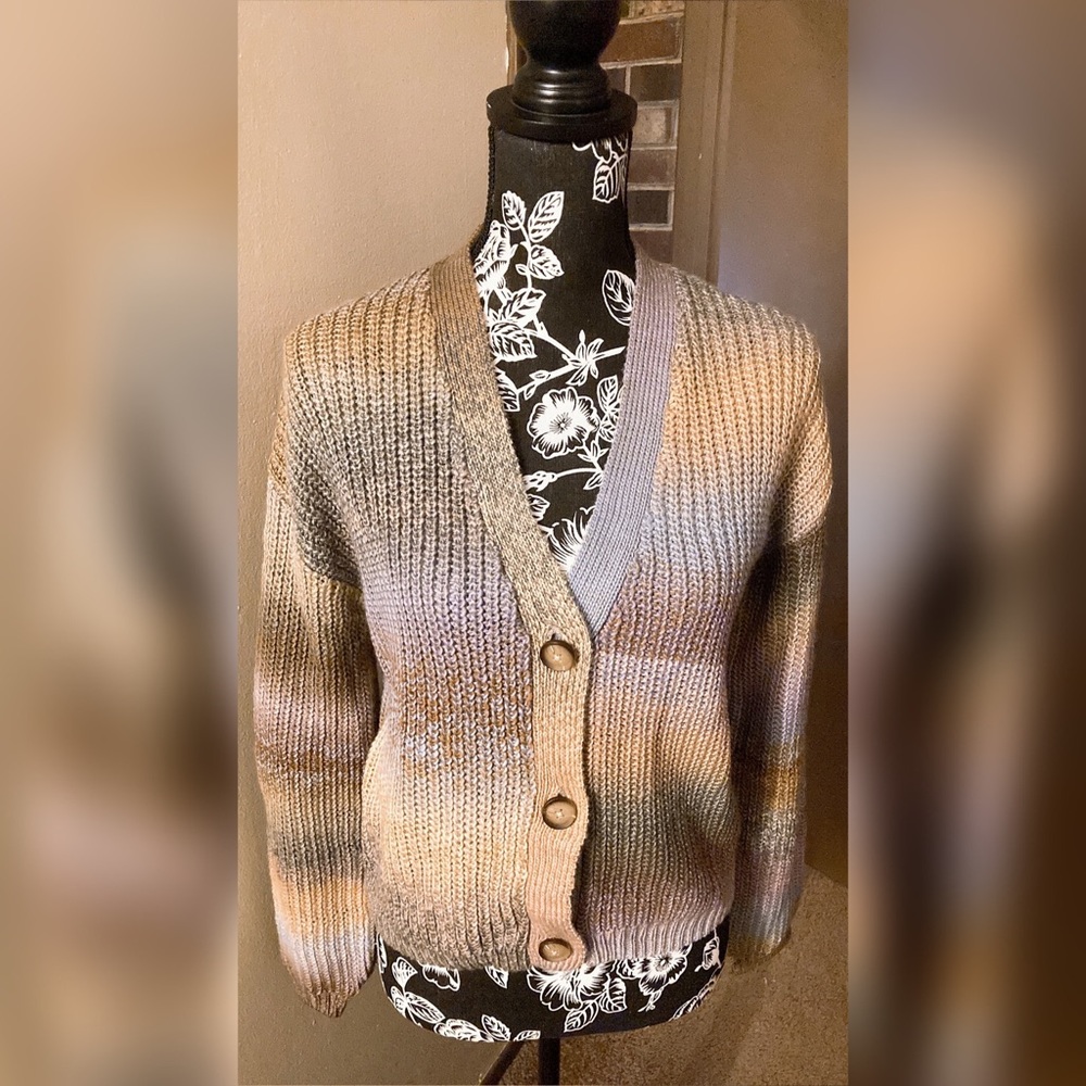 Rewind Boho Button Front Cardigan - image 1